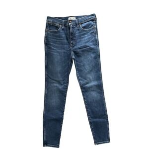 Madewell 10" High Rise Skinny Jeans Size 28 Medium Wash Denim